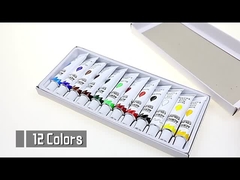 Artystka Akrylowy Zestaw Farb Kolorowych dla Dzieci i Dorośli Dostosować Nietoksyczne 12 Kolorów Zestaw Farb Akrylowych