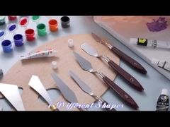 Profesjonalny zestaw noży z palety ze stali nierdzewnej do malowania olejowego i akrylowego zestaw narzędzi artystycznych 5 sztuk