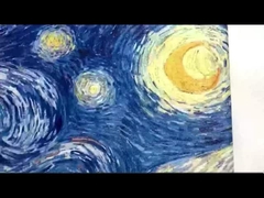 Gwiezdna Noc Obrazy olejne Van Gogha Reprodukcja z drewnianą ramką do dekoracji