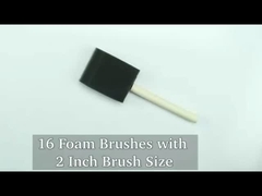 Dostosować rozmiar Szponia szczotka, drewno rękojeść Szponia piankowa szczotka do malowania, lakier