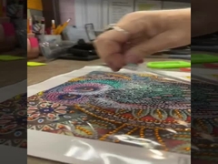 12x12calowy Hibah Sowa Diamentowy zestaw malarski Rynestone Crafts Diamentowy zestaw malarski dla dorosłych