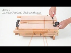 Trzyma płótno regulowane stojak przenośny stojak malowniczy z paletą drewniany stojak do malowania