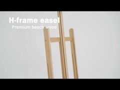 Duże studio artystyckie H-Frame podłoga stożka drewniana stożka dla dorosłych do trzymania płótna