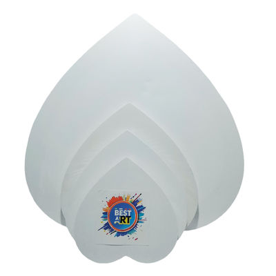 Heart-Shaped DIY Romantic Wall Decor Blank Stretched Canvas Board for Oil and Acrylic Painting