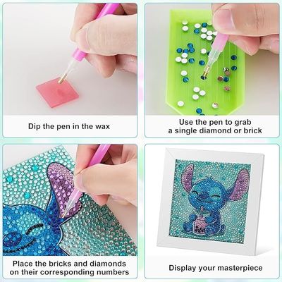 Customized DIY Diamond Painting Kits For Kids , 5d Diamond Painting Art Kits