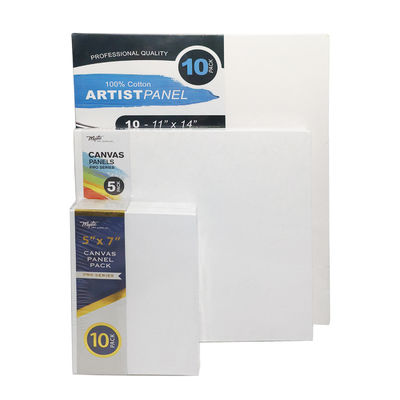 Pre Primed Blank Canvas Panels Art Supplies Cradled 100% Cotton Paint Canvas Boards