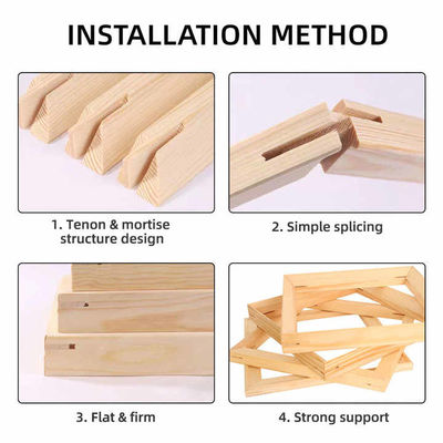 Wooden Canvas Frame Custom Size Wood Stretcher Bars For Canvas And Wall Art