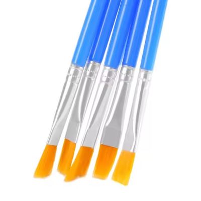 Round Pointed Tip Nylon Hair Paint Brushes Acid Free Non Shedding For Watercolor Paint