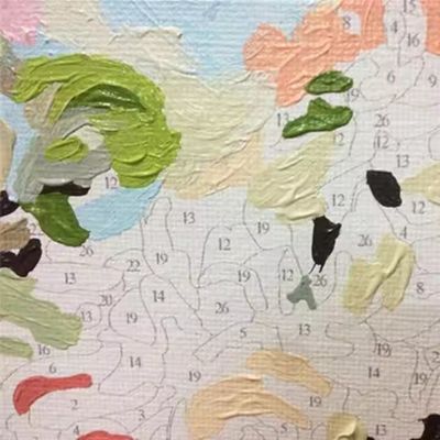 8x8cm DIY Pre Printed Canvas Painting Kits For Kids Includes Brushes and Canvas Ages 6+