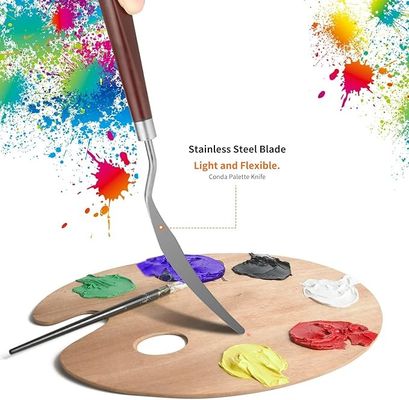 Stainless Steel Palette Knife Set 5 Piece Art Tools Kit For Oil And Acrylic Painting