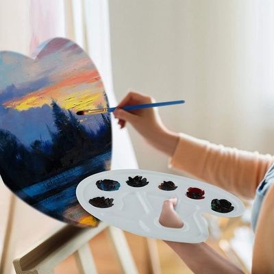 Wall Decor Blank Stretched Canvas For Oil Painting Heart Shaped DIY Romantic Type