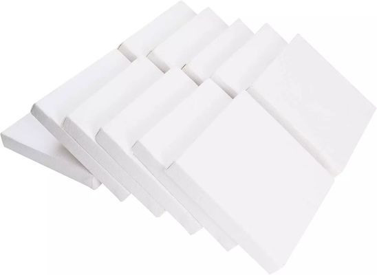 White Mini 6''x 6'' stretched painting canvas DIY Customizable Size For Painting