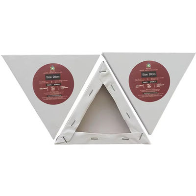 Triangle Shaped Blank Stretched Canvas 280G Cotton Stretched Artist Canvas For Painting