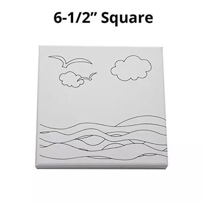 Beginner Friendly Pre Drawn Art Canvas Oil Painting Set Landscape Style for Kids