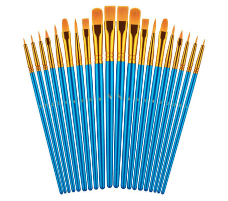 Acrylic Painting Watercolor Blue Artist Paint Brushes Set For Body Face Rock Canvas