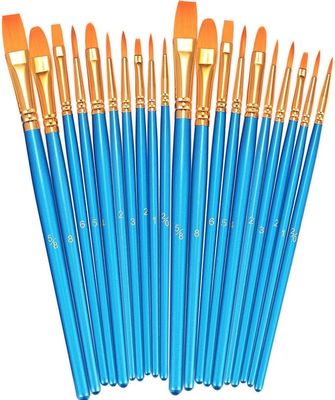 Acrylic Painting Watercolor Blue Artist Paint Brushes Set For Body Face Rock Canvas