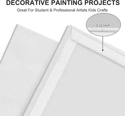Mini Pure Cotton Stretched Painting Canvas Panel Art Canvas Board DIY Painting Tools