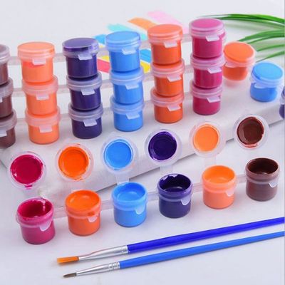 Non Toxic 5ML Artist Acrylic Paint Set For Kids Canvas Paint Customized