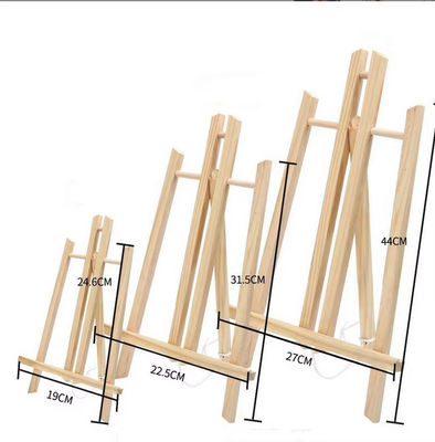 Adjustable Desktop Wooden Display Easel Triangular Portable Easel Stand For Art Painting