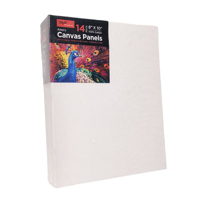 100% Cotton Painting Canvas Panel With Pine Wood Cradled Paint Boards Lightweight
