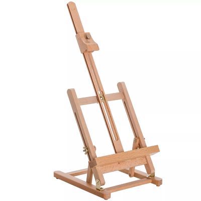 H Frame Tabletop Wooden Easel Stand Art Display Easel For Painting And Displaying