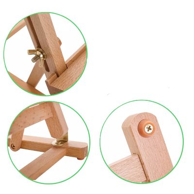 H Frame Tabletop Wooden Easel Stand Art Display Easel For Painting And Displaying