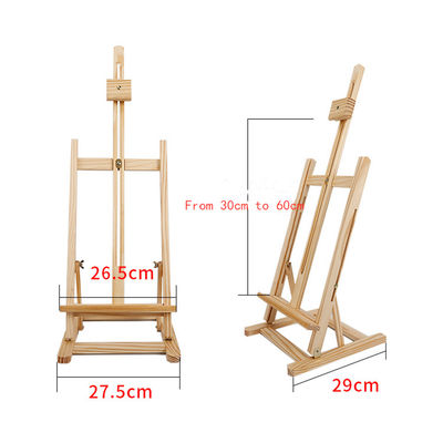 H Frame Tabletop Wooden Easel Stand Art Display Easel For Painting And Displaying