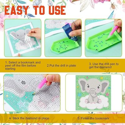 Cute Animals Diamond Painting Kits , Kids Full Drill Diamond Art Canvas Kit