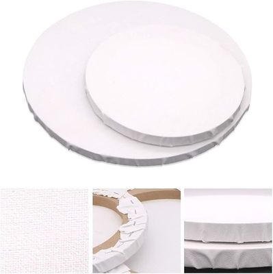 Customize Size Round Canvas Stretched Boards Pure Cotton For Beginners Painting