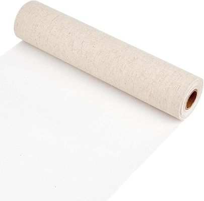 5.5 YardsX11 Inch Painting Canvas Roll , Gesso Primed Artist Canvas Roll Matte Finish