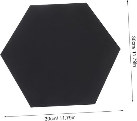 30x30cm Hexagon Black Canvas Boards Matte Finish For Artists Painting