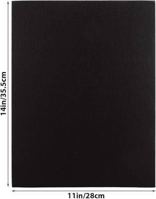 15 Pack Canvas Boards For Oil Painting , Black Cotton Canvas Panels Multi Purpose