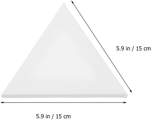6 Pack Triangle Blank Stretched Canvas Board 15cm 100% Cotton stretched Canvases