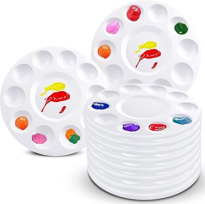 Customized Color Art Painting Tools Molded Plastic Paint Palette Tray Pallets