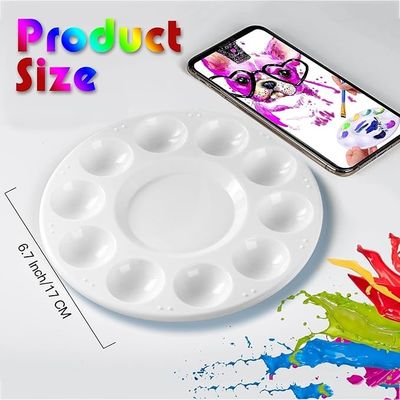 Customized Color Art Painting Tools Molded Plastic Paint Palette Tray Pallets
