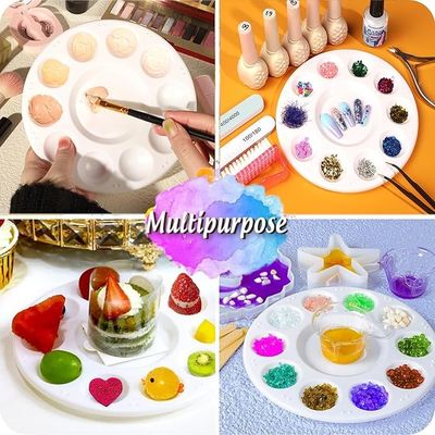 Customized Color Art Painting Tools Molded Plastic Paint Palette Tray Pallets