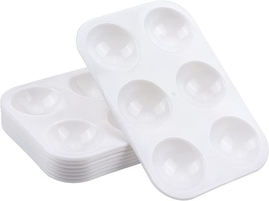 Easy Clean Plastic Paint Pallet Tray Painting Tools For Acrylic Drawings