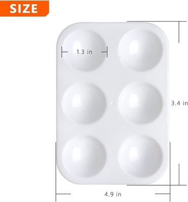 Easy Clean Plastic Paint Pallet Tray Painting Tools For Acrylic Drawings