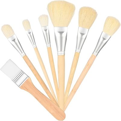 Multi Shaped Wooden Art Brushes Set For Acrylic Oil Watercolor Gouache Painting