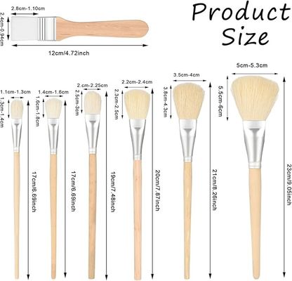 Multi Shaped Wooden Art Brushes Set For Acrylic Oil Watercolor Gouache Painting
