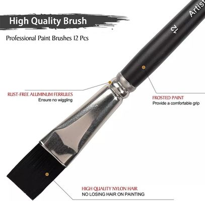 Nylon Hair Acrylic Painting Art Brushes Set Artist Watercolor Face Paint Brush Set