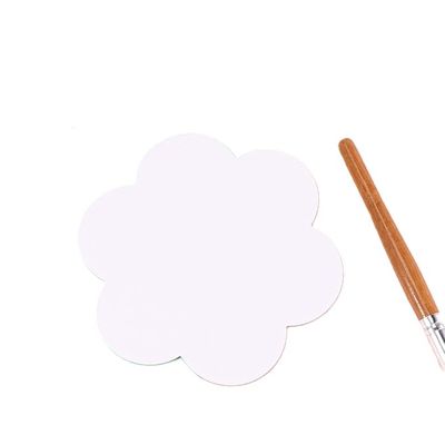 6 Pack Painting Canvas Panel Flower Shaped Art Stretched Canvas Boards For Painting