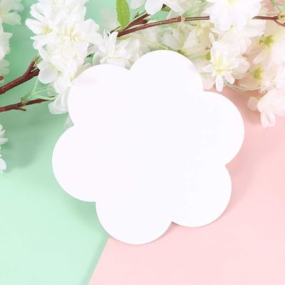 6 Pack Painting Canvas Panel Flower Shaped Art Stretched Canvas Boards For Painting