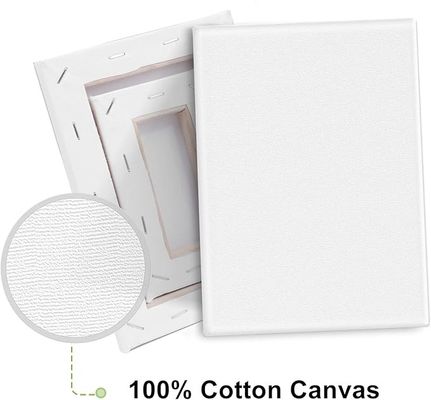 10x10cm Mini Canvas Board Sets With Easel For Painting , Art Stretched Canvas Boards