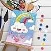 Pre Printed Canvas Panels Pinting Kits Pre Drawn Outline Sketched Canvas For Beginners