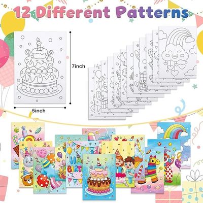 Pre Printed Canvas Panels Pinting Kits Pre Drawn Outline Sketched Canvas For Beginners