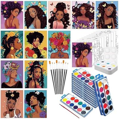 DIY Pre Drawn Canvas For Sip And Paint , Pre Printed Art Canvases For Valentine Gifts