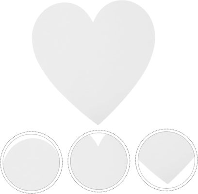 OEM Heart Shaped Blank Canvas Panels boards Primed Acid Free For Beginners And Artist