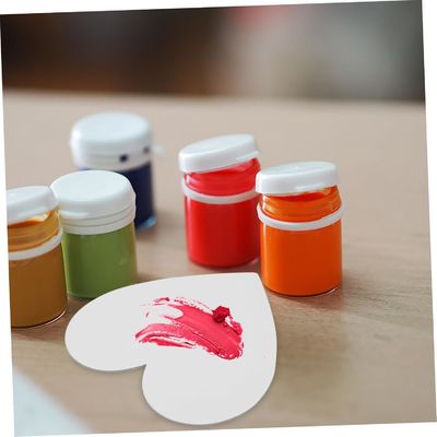 OEM Heart Shaped Blank Canvas Panels boards Primed Acid Free For Beginners And Artist