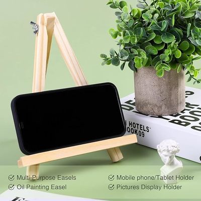 9.5 Inch Natural Wooden Easel Stand For Painting , Foldable A Shaped Wooden Art Easel
